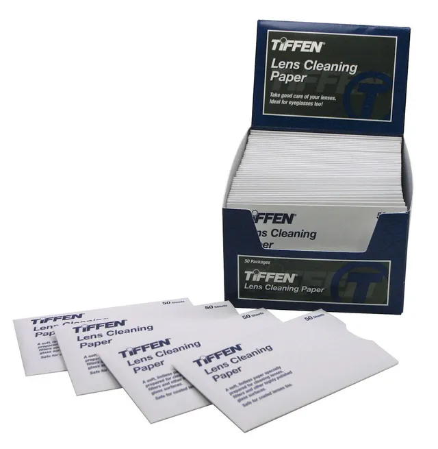 tiffen-linsenreinigungspapier-box-50x50-blatt-fusselfrei image 1