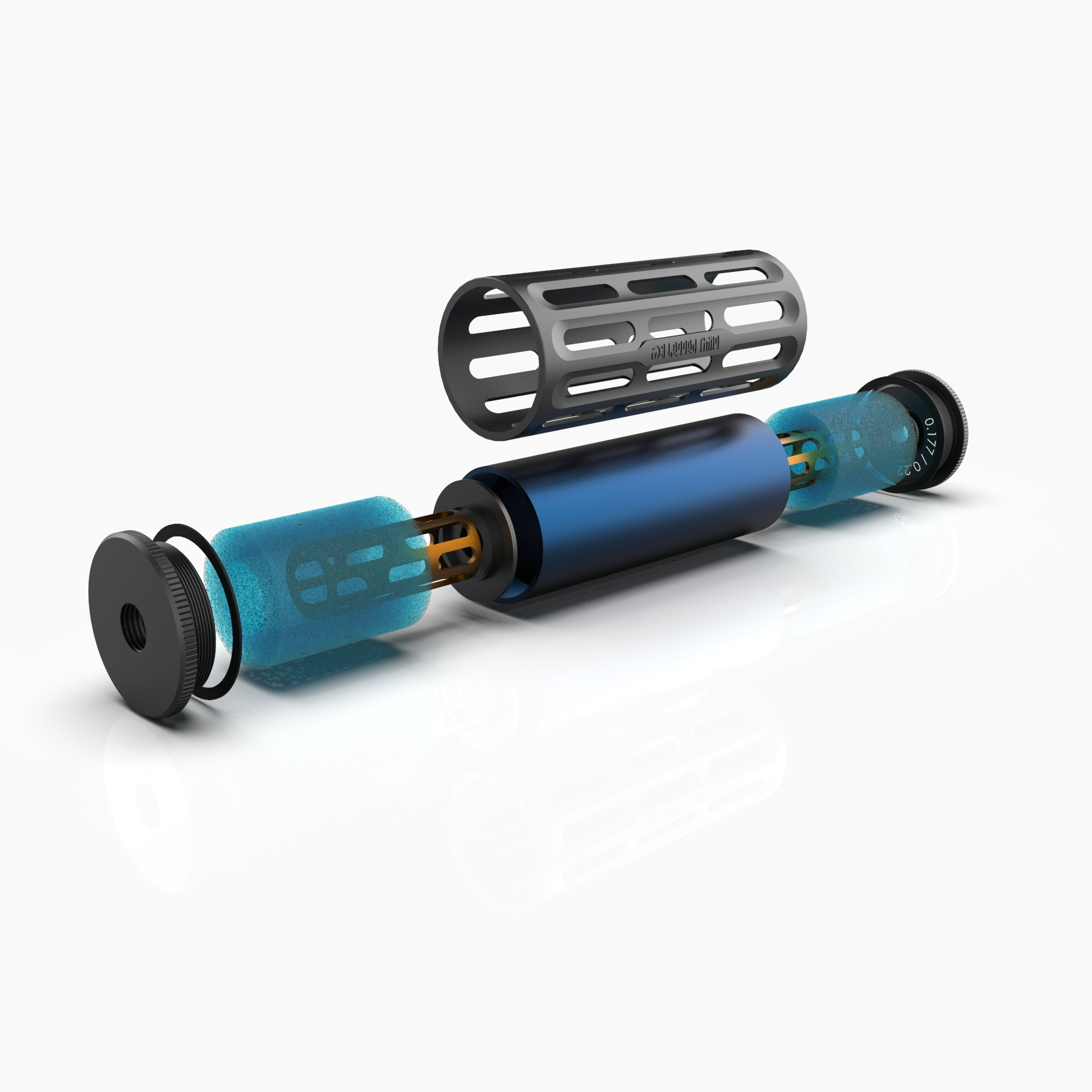 3-legged-thing-modfather-schalld-mpfer-slotted-schwarz-unf image 2