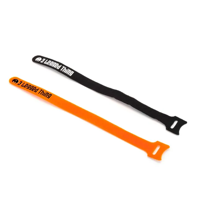 3-legged-thing-kabelbinder-klett-orange-10er-pack image 1