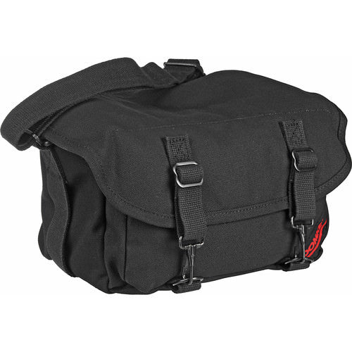 domke-f-6-little-bit-smaller-schultertasche-schwarz-canvas image 1