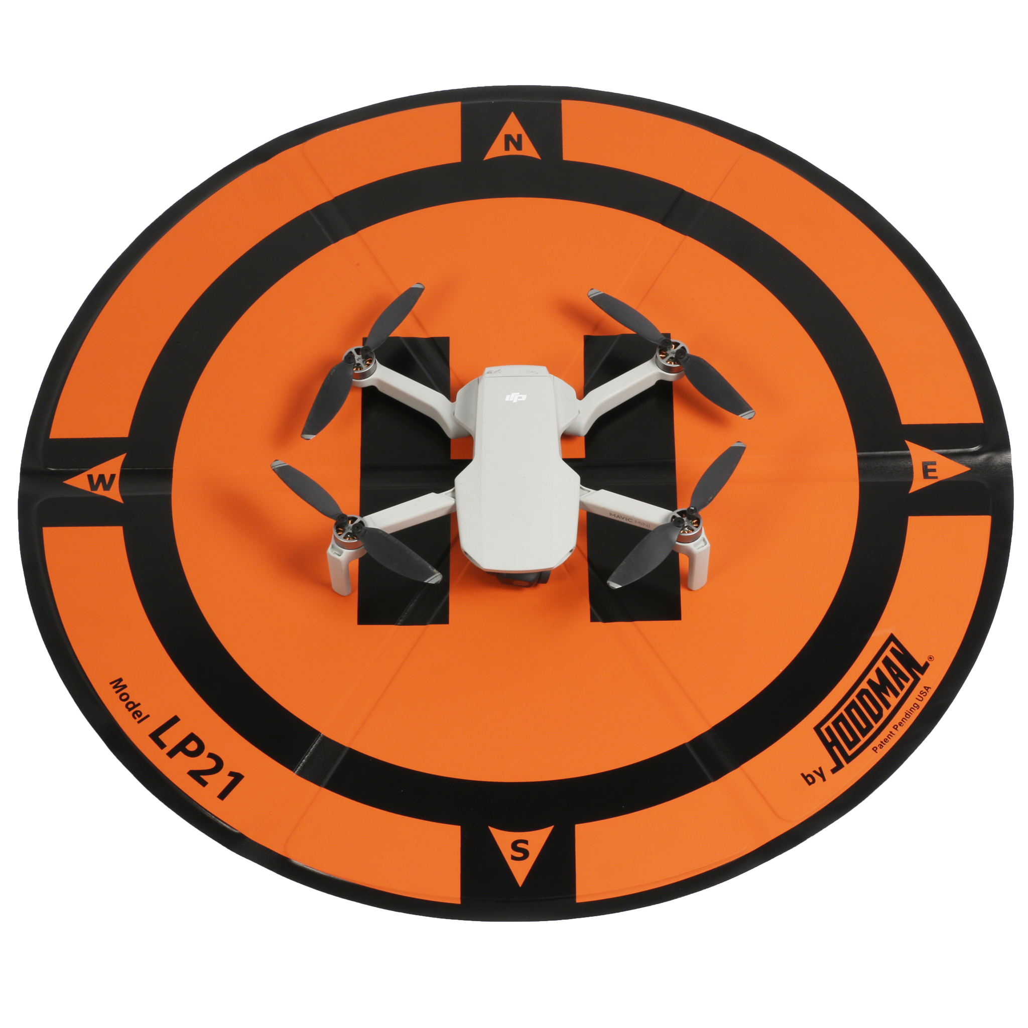 hoodman-lp21-drohnen-landepad-21-zoll-orange image 1