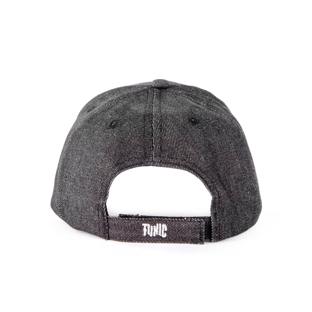 3-legged-thing-toxic-baseball-cap-charcoal-denim-kappe-grau image 3