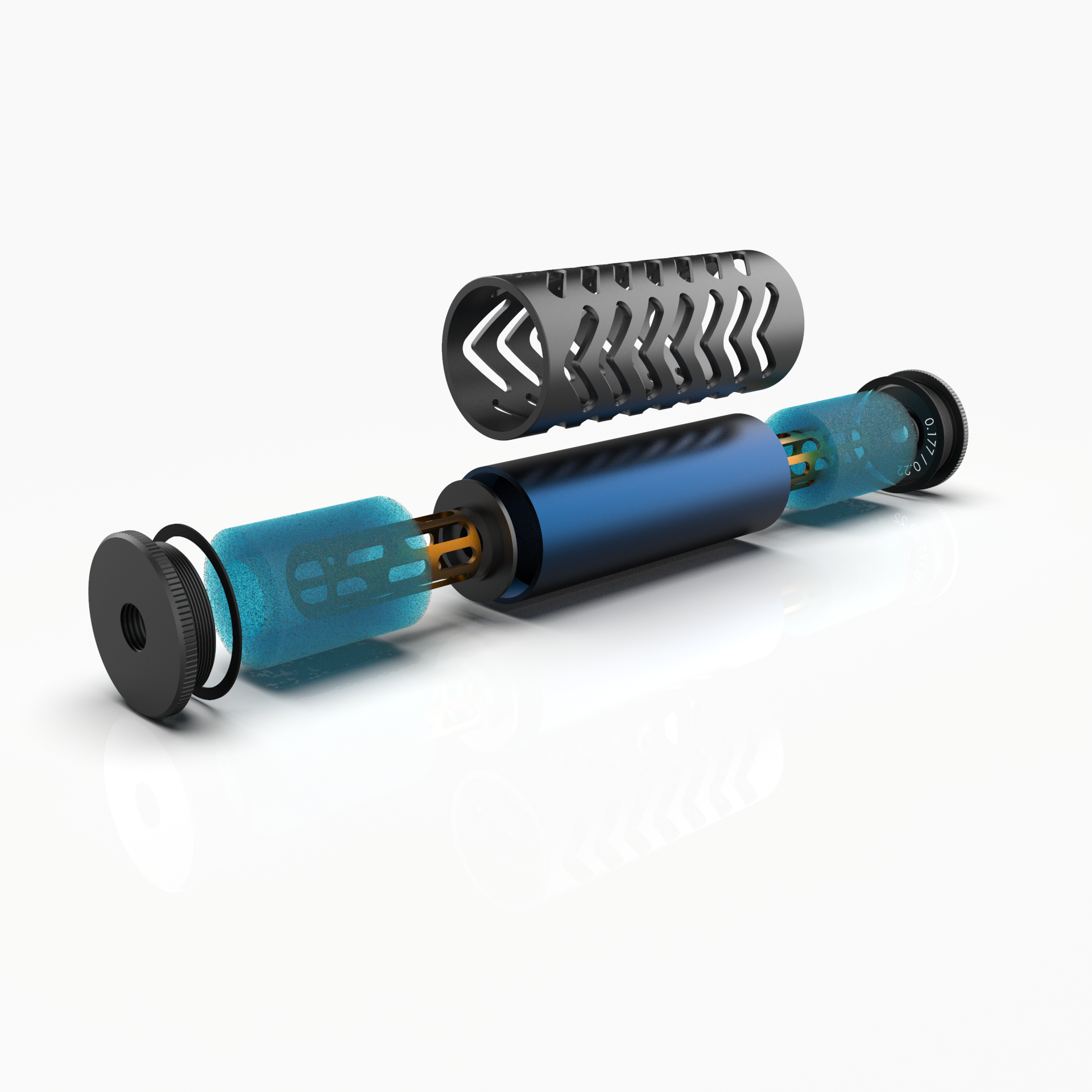 3-legged-thing-modfather-schalld-mpfer-chevron-177-22 image 8