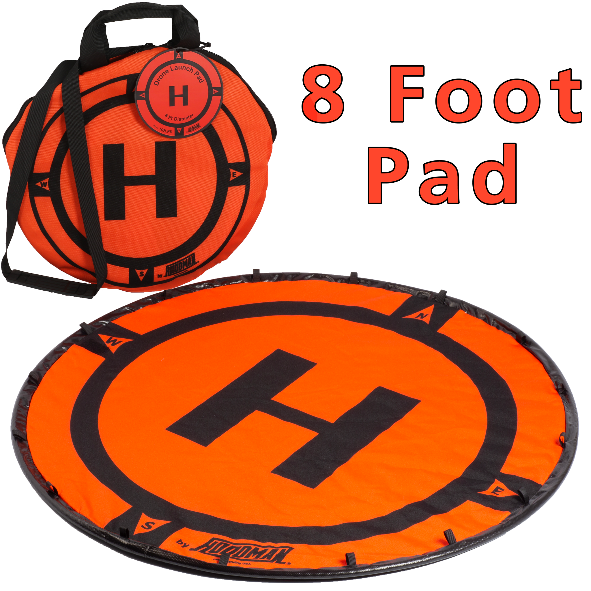 hoodman-hdlp8-drohnen-landepad-8-ft-orange image 1
