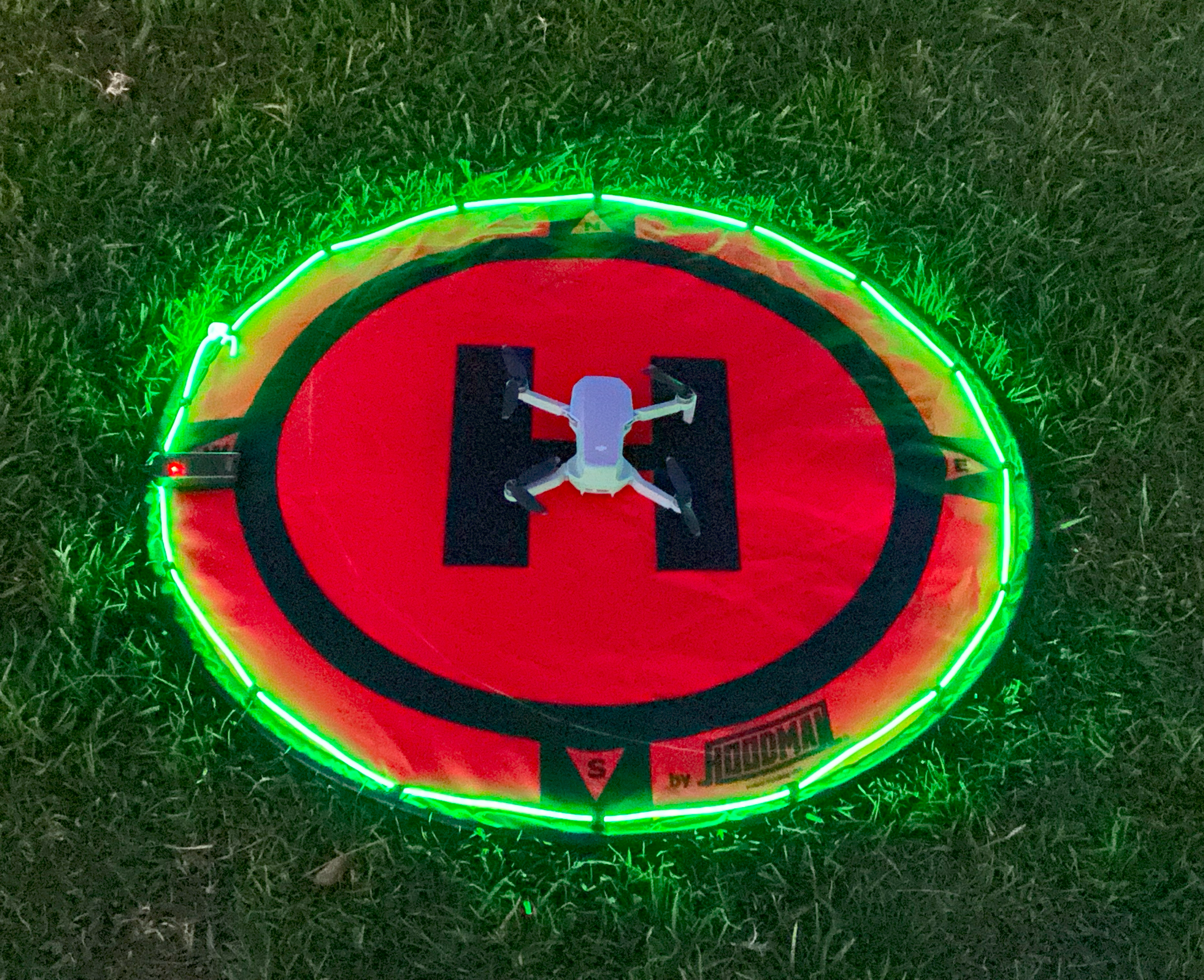 hoodman-drone-landing-pads-led-light-kit-gr-n-3-5-fu image 1
