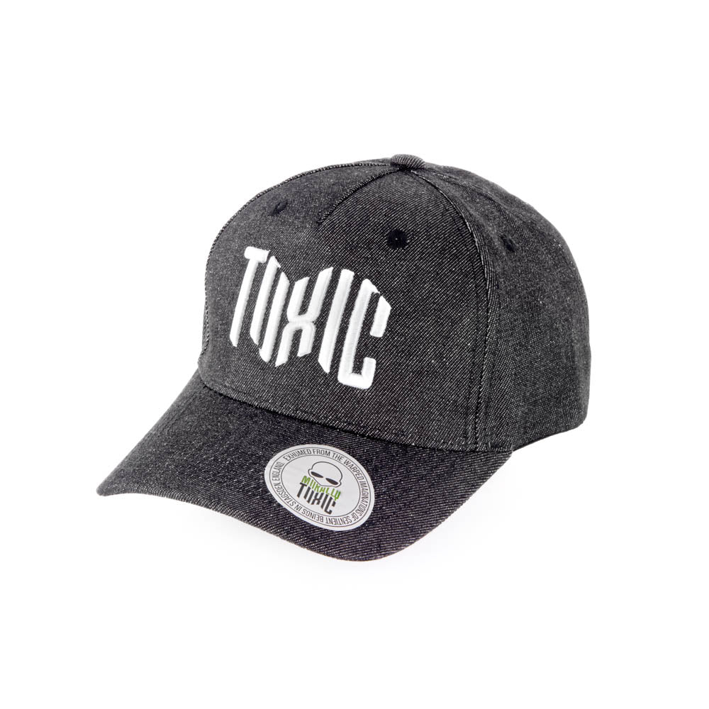3-legged-thing-toxic-baseball-cap-charcoal-denim-kappe-grau image 1