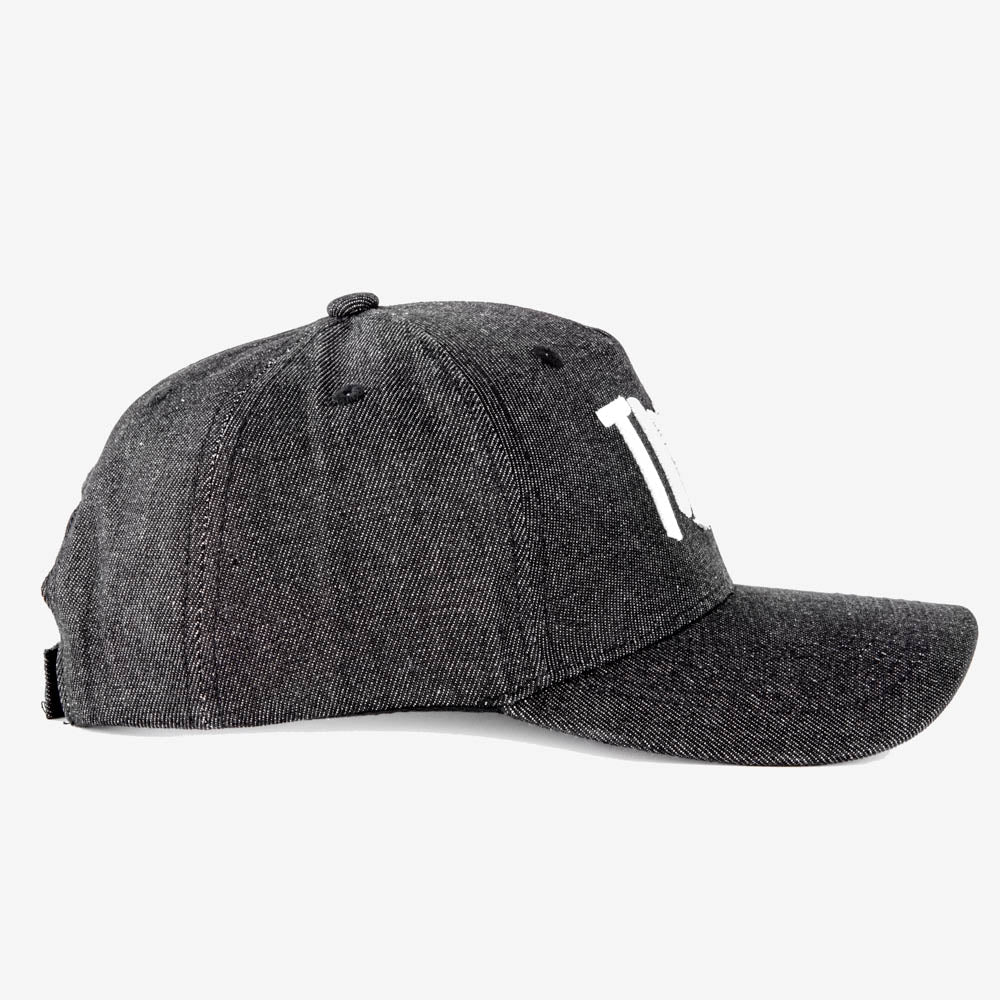 3-legged-thing-toxic-baseball-cap-charcoal-denim-kappe-grau image 2