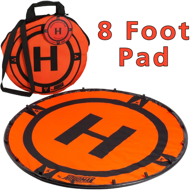 hoodman-hdlp8-drohnen-landepad-8-ft-orange image 1