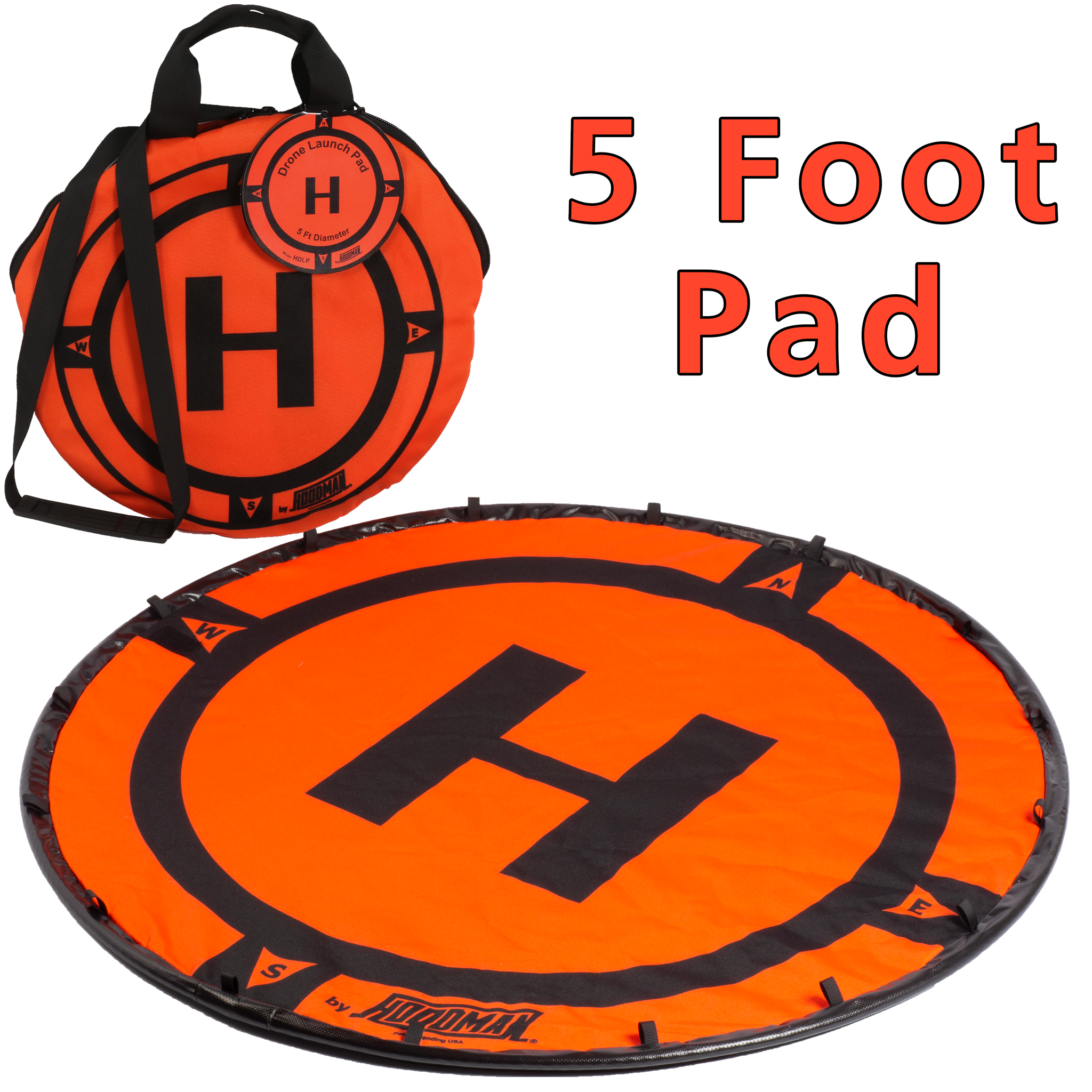 hoodman-hdlp-drohnen-landeplatz-5-ft-orange-beschwert image 1