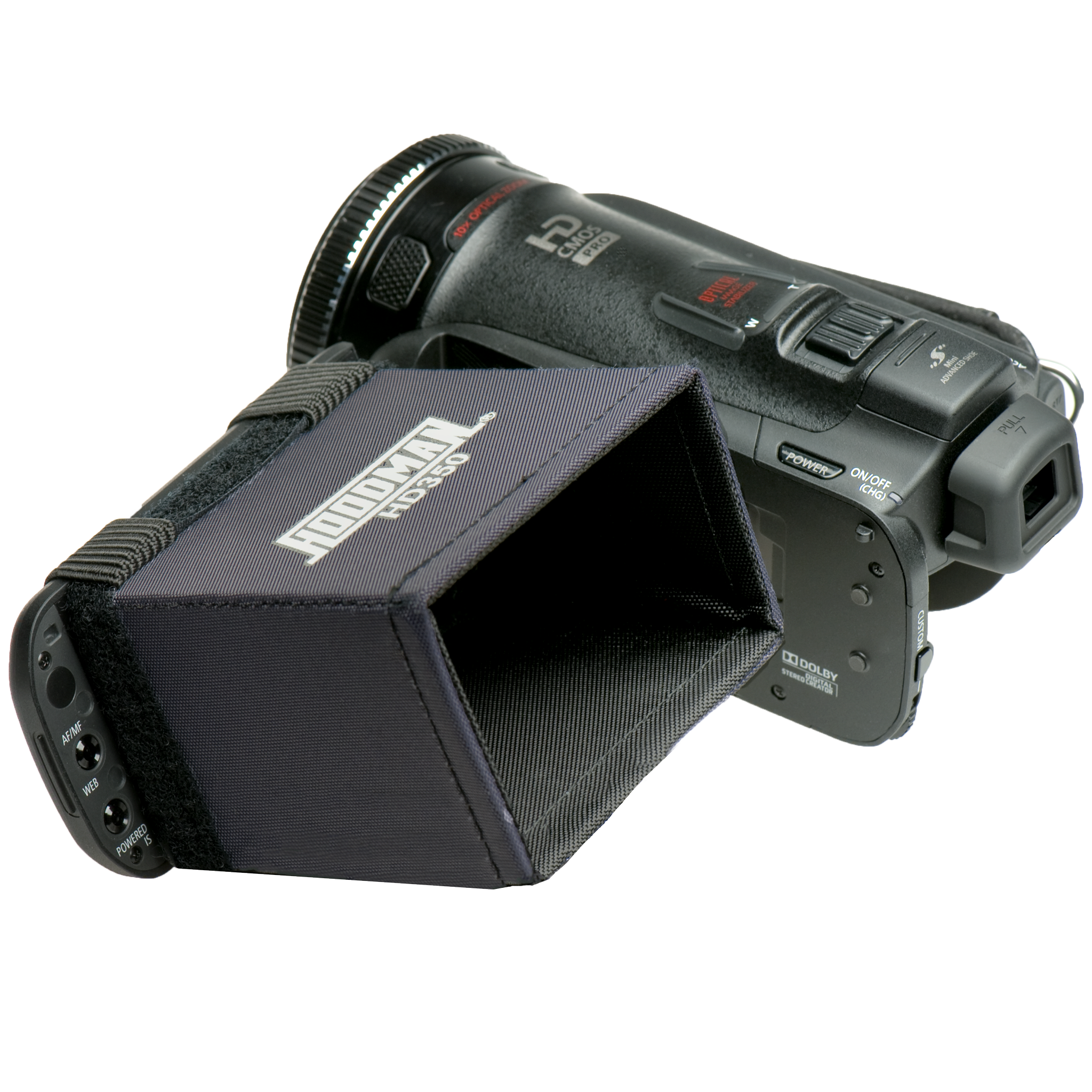 hoodman-hd350-camcorder-blende-lcd-3-5-zoll-faltbar image 1