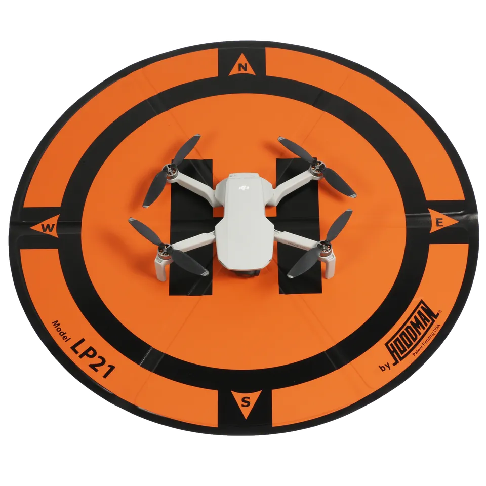 hoodman-lp21-drohnen-landepad-21-zoll-orange image 1